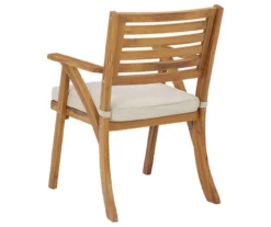 Vallerie Wood 3-Piece Cushioned Patio Bistro Set -FurniHub Store 810599472 4