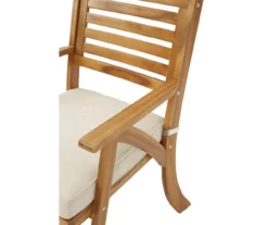 Vallerie Wood 3-Piece Cushioned Patio Bistro Set -FurniHub Store 810599472 5