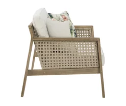 Barn Cove Wood Cushioned Patio Loveseat -FurniHub Store 810599479 5