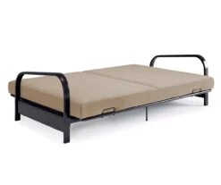 DHP Elbern Black Metal Futon With Cover -FurniHub Store 810599700 A9