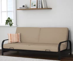 DHP Elbern Black Metal Futon With Cover -FurniHub Store 810599700 B0 02