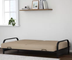 DHP Elbern Black Metal Futon With Cover -FurniHub Store 810599700 B8