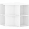 White 6-Cubby Corner Cube Organizer 2 White 6-Cubby Corner Cube Organizer -FurniHub Store 810606561 A0