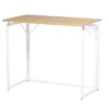 Blonde Wood & White Folding Desk -FurniHub Store 810606564 A0 1