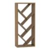 Brown Woodgrain Diagonal Shelf Bookcase -FurniHub Store 810606678 A0