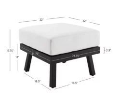 Marcy Metal Cushioned Patio Ottoman -FurniHub Store 810607956 A8 4