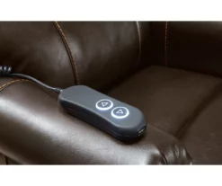 Markridge Chocolate Faux Leather Power Lift Recliner -FurniHub Store 810609737 11