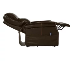 Markridge Chocolate Faux Leather Power Lift Recliner -FurniHub Store 810609737 2
