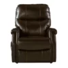 Markridge Chocolate Faux Leather Power Lift Recliner -FurniHub Store 810609737 3