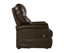 Markridge Chocolate Faux Leather Power Lift Recliner -FurniHub Store 810609737 5