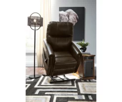 Markridge Chocolate Faux Leather Power Lift Recliner -FurniHub Store 810609737 8
