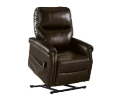 Markridge Chocolate Faux Leather Power Lift Recliner -FurniHub Store 810609737 9