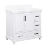 DHP Atwater Living Mills White Bathroom Vanity With Sink -FurniHub Store 810610511 A0