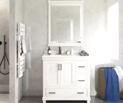 DHP Atwater Living Mills White Bathroom Vanity With Sink -FurniHub Store 810610511 B0 5