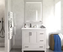 DHP Atwater Living Mills Gray Bathroom Vanity With White Sink -FurniHub Store 810610512 B0 5
