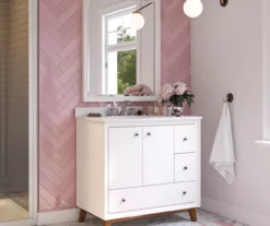 DHP Atwater Living Delias Bathroom Vanity With White Sink -FurniHub Store 810610514 B0 5