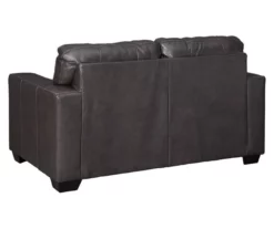 Morelos Gray Leather Loveseat -FurniHub Store 810610794 A0 2