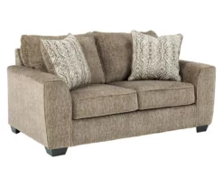 Olin Chocolate Brown Loveseat -FurniHub Store 810610833 A0 1