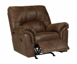 Bladen Coffee Faux Leather Rocker Recliner -FurniHub Store 810612226 1