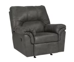 Bladen Slate Faux Leather Rocker Recliner -FurniHub Store 810612227 3