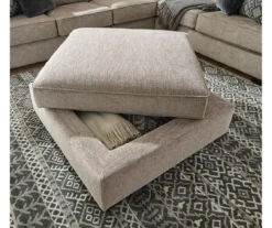 Bovarian Stone Storage Ottoman -FurniHub Store 810612233 2