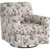 Abney Floral Swivel Accent Chair -FurniHub Store 810612251 1