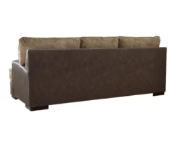 Alesbury Brown Faux Leather Sofa -FurniHub Store 810612256 2
