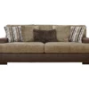 Alesbury Brown Faux Leather Sofa -FurniHub Store 810612256 3