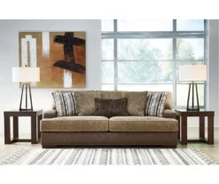 Alesbury Brown Faux Leather Sofa -FurniHub Store 810612256 5
