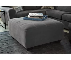 Ambee Gray Oversize Accent Ottoman -FurniHub Store 810612262 3