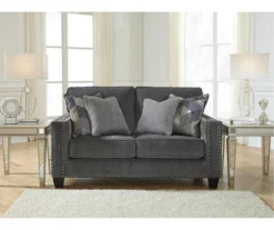 Gavril Smoky Gray Loveseat 5 Gavril Smoky Gray Loveseat -FurniHub Store 810612303 2
