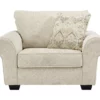 Haisley Ivory Chair And A Half -FurniHub Store 810612306 3