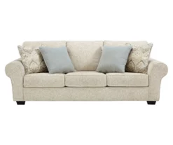 Haisley Ivory Queen Sleeper Sofa
