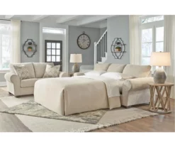 Haisley Ivory Queen Sleeper Sofa -FurniHub Store 810612307 6