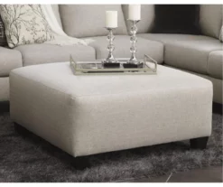 Hallenberg Beige Oversize Accent Ottoman -FurniHub Store 810612308 3