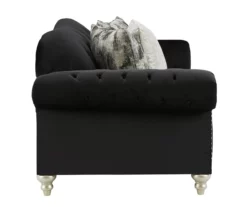 Harriotte Black Loveseat -FurniHub Store 810612312 4