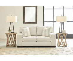 Maggie White Loveseat -FurniHub Store 810612353 5