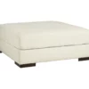 Zada White Oversize Accent Ottoman 1 Zada White Oversize Accent Ottoman -FurniHub Store 810612391 1