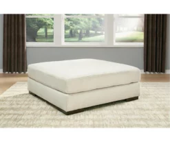 Zada White Oversize Accent Ottoman -FurniHub Store 810612391 3