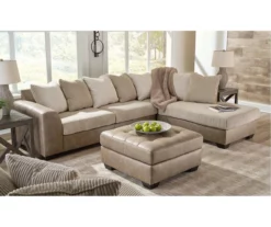 Keskin Brown Faux Leather Oversize Accent Ottoman 9 Keskin Brown Faux Leather Oversize Accent Ottoman -FurniHub Store 810612412 5