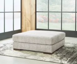 Regent Park Gray Oversize Accent Ottoman 6 Regent Park Gray Oversize Accent Ottoman -FurniHub Store 810612461 2