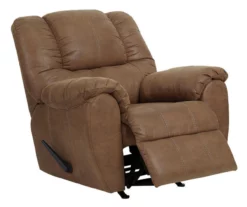 McGann Saddle Faux Leather Rocker Recliner -FurniHub Store 810612511 A0 5