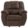 McGann Walnut Faux Leather Rocker Recliner 1 McGann Walnut Faux Leather Rocker Recliner -FurniHub Store 810612512 2