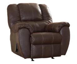 McGann Walnut Faux Leather Rocker Recliner 11 McGann Walnut Faux Leather Rocker Recliner -FurniHub Store 810612512 5