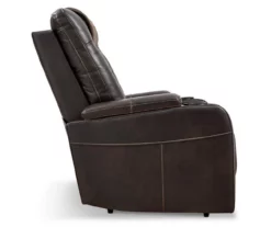 Composer Brown Faux Leather Power Recliner -FurniHub Store 810612553 12