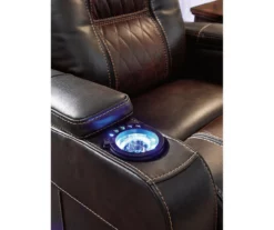 Composer Brown Faux Leather Power Recliner -FurniHub Store 810612553 3