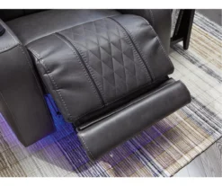 Composer Black Faux Leather Power Recliner 18 Composer Black Faux Leather Power Recliner -FurniHub Store 810612554 5