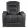 Composer Black Faux Leather Power Recliner 1 Composer Black Faux Leather Power Recliner -FurniHub Store 810612554 7