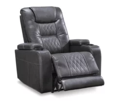 Composer Black Faux Leather Power Recliner 12 Composer Black Faux Leather Power Recliner -FurniHub Store 810612554 8