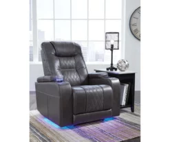 Composer Black Faux Leather Power Recliner 19 Composer Black Faux Leather Power Recliner -FurniHub Store 810612554 B0 1